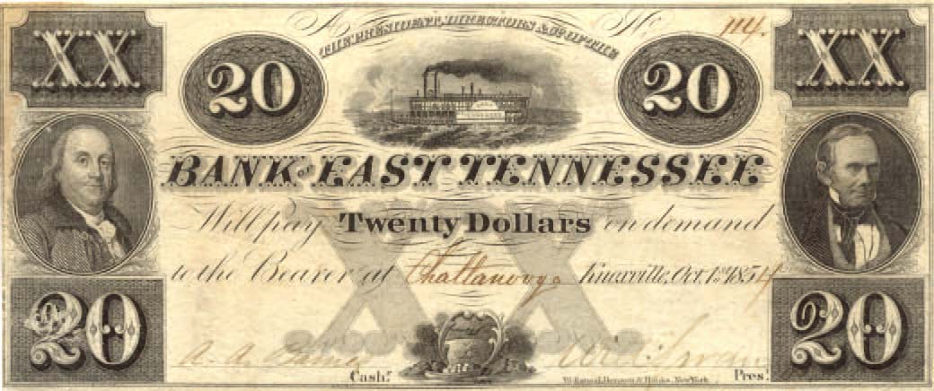 $20 G-126 Steamship E. TN
